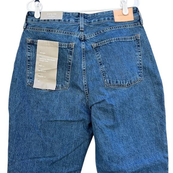 NEW Everlane 90's Cheeky Jean Medium Wash Straight Button Fly Cotton Women's 32 - Picture 6 of 7